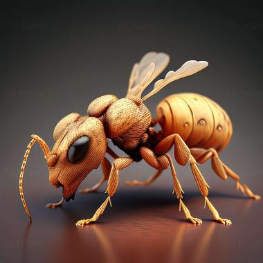 3D модель Lasius brunneus (STL)